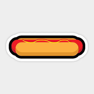 Hotdog Emoji Tee Shirt Sticker